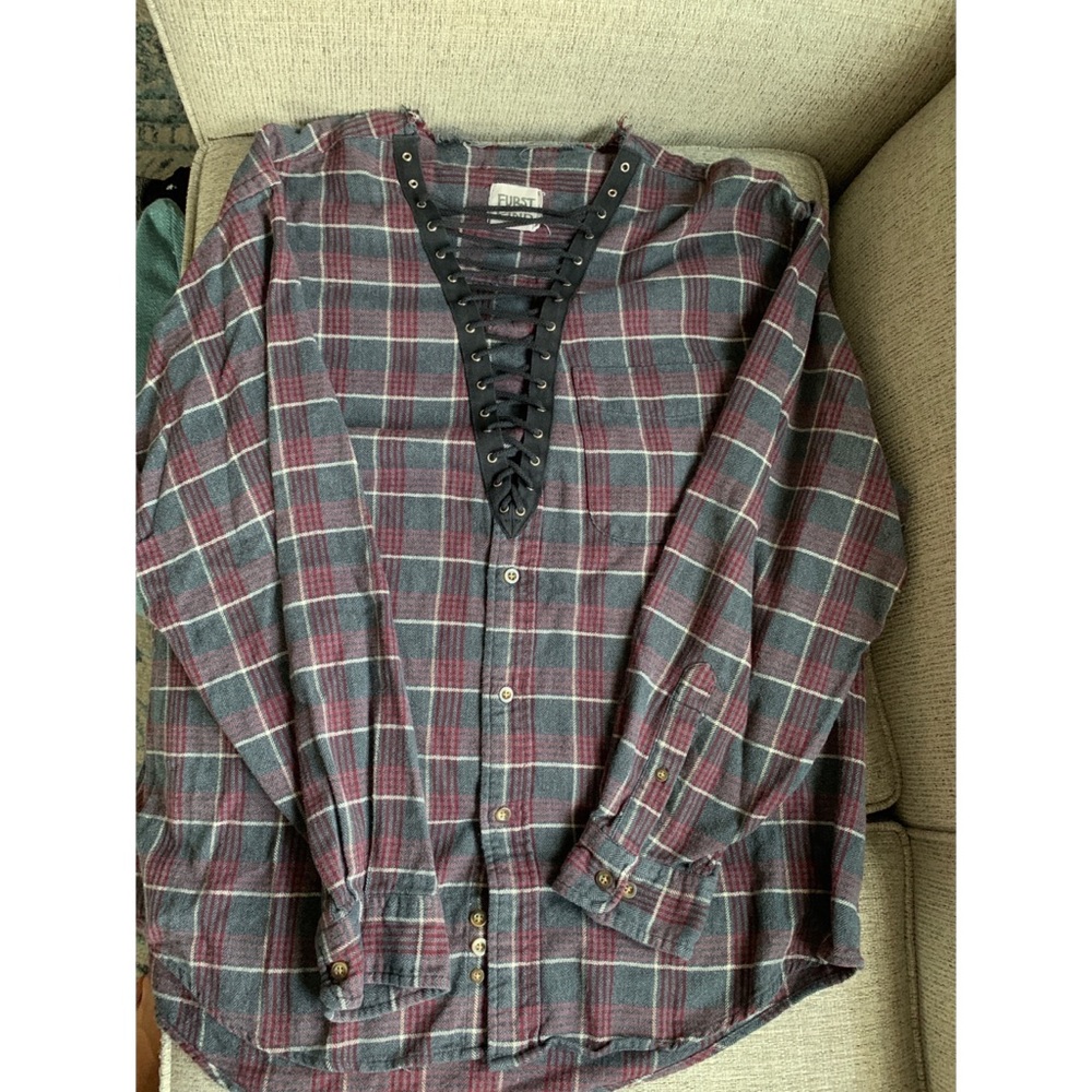 Flannel Top (Size L)